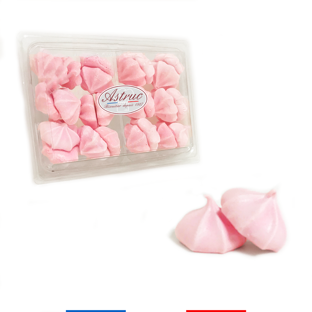 Strawberry flavored meringues - 24 pieces*